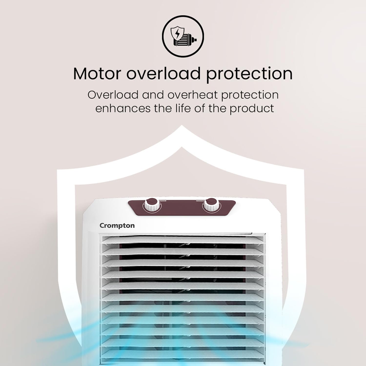 Orient Electric Durachill 40 L Portable Air Cooler For Home | Densenest Honeycomb Pads |More Air Delivery | Fully Collapsible Louvers |Inverter Compatible | 1 Year Warranty by Orient | White &amp; Grey - Slide 3