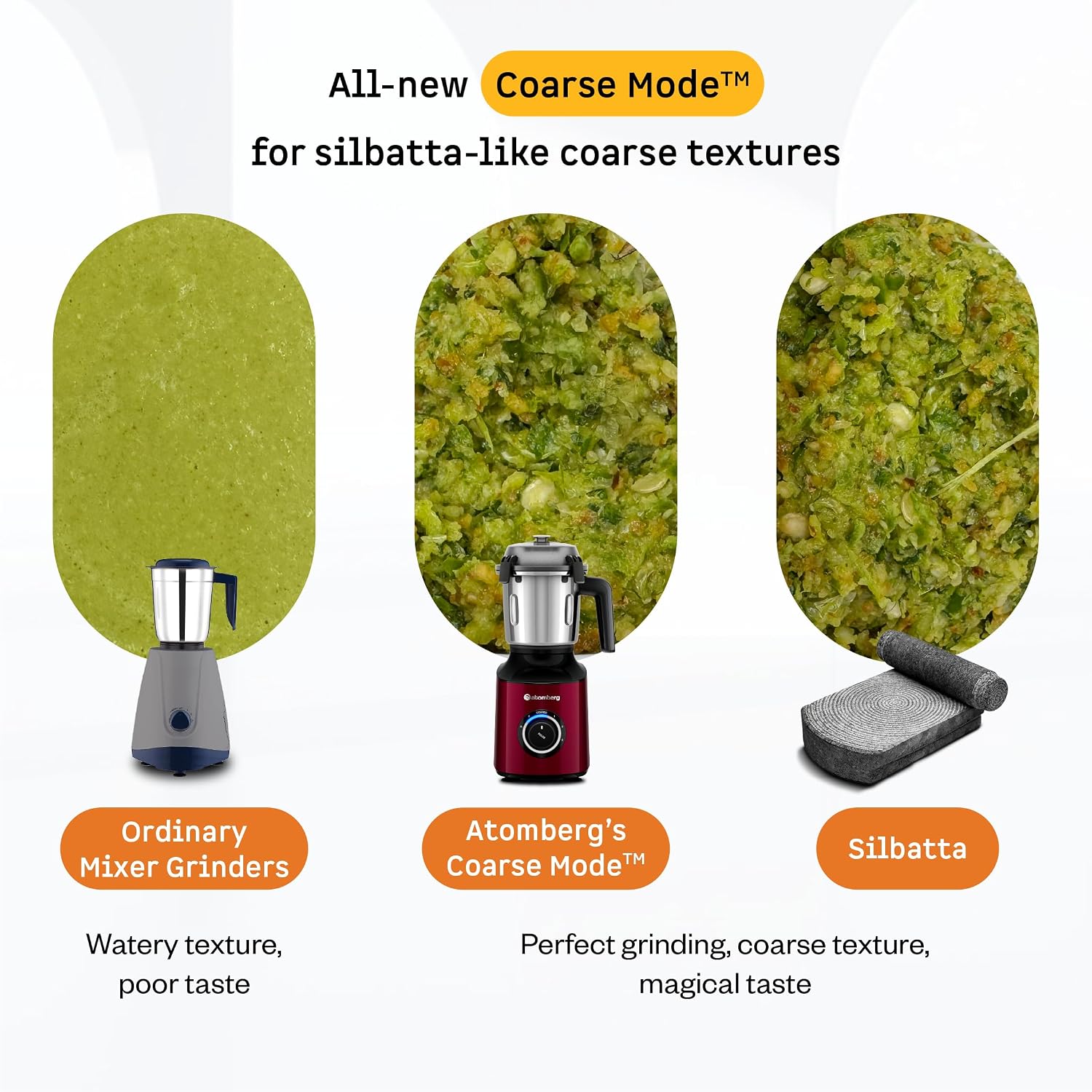 Atomberg Zenova Special Edition Mixer Grinder | Unique Coarse Mode for Silbatta-like Texture | Intelligent BLDC Motor | Safety Features | 4 Jars including Chopper | Heirloom Copper - Red Wine - Slide 4