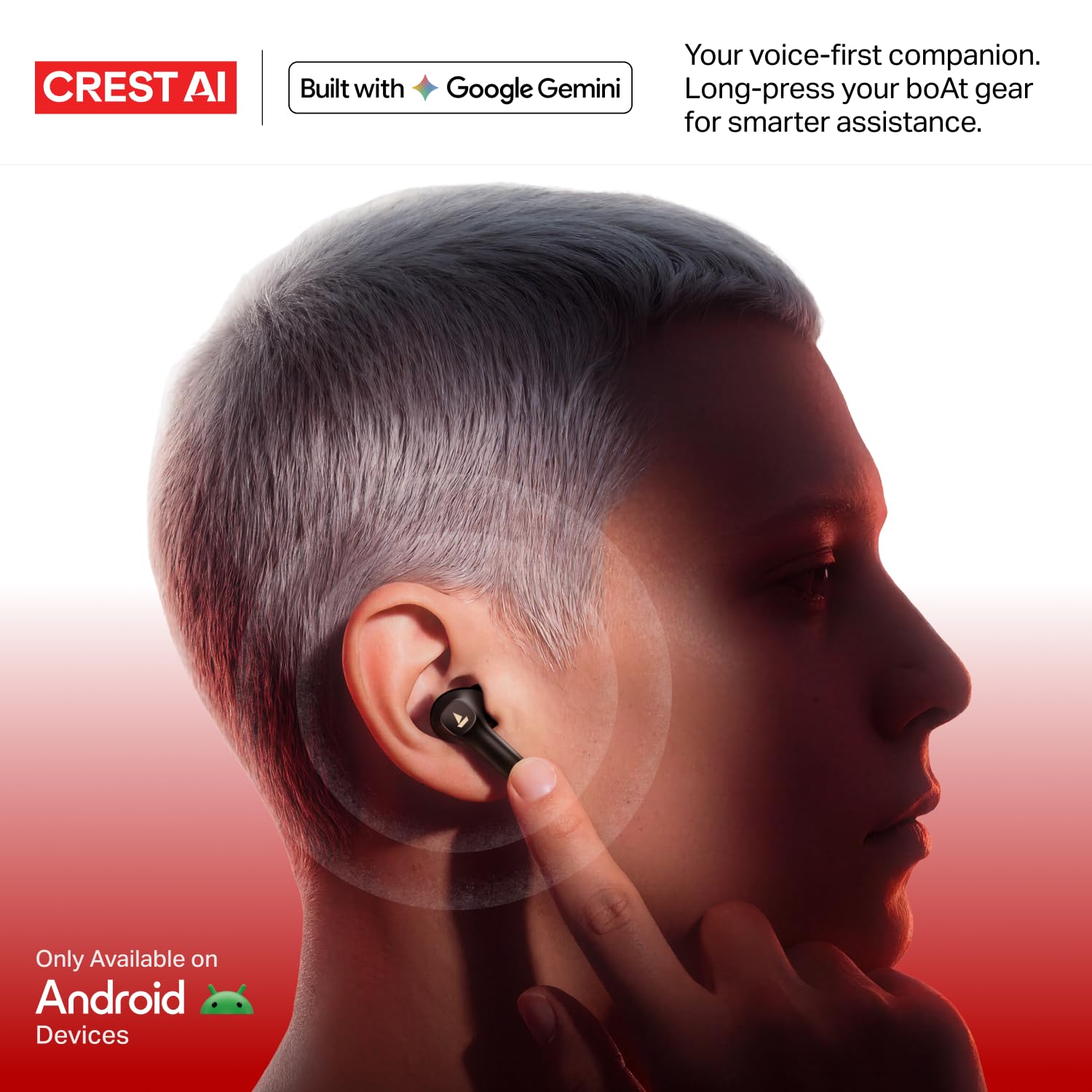 boAt Nirvana Ion 32dB Active Noise Cancellation, 120HRS, Bionic Mode, HIFI5 Bluetooth Headset (Quartz white, True Wireless) - Slide 4