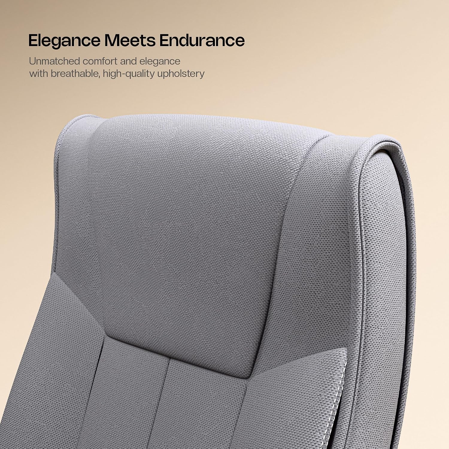 GREEN SOUL Kiev Orthopedic Office Chair | Ergonomic Design with Rocking Function Fabric Office Executive Chair (Grey, DIY(Do-It-Yourself)) - Slide 4