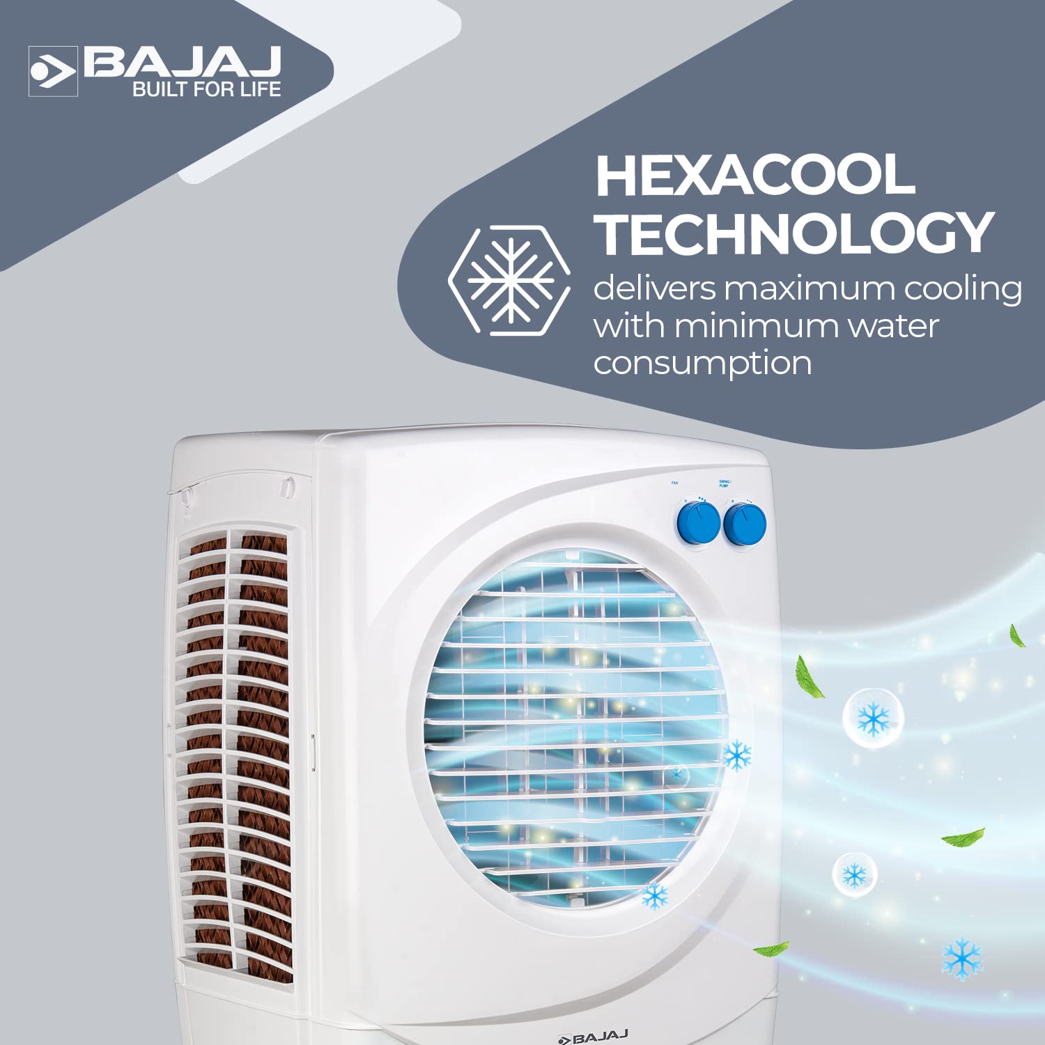 BAJAJ 36 L Room/Personal Air Cooler (White, PX97 TORQUE NEW) - Slide 4