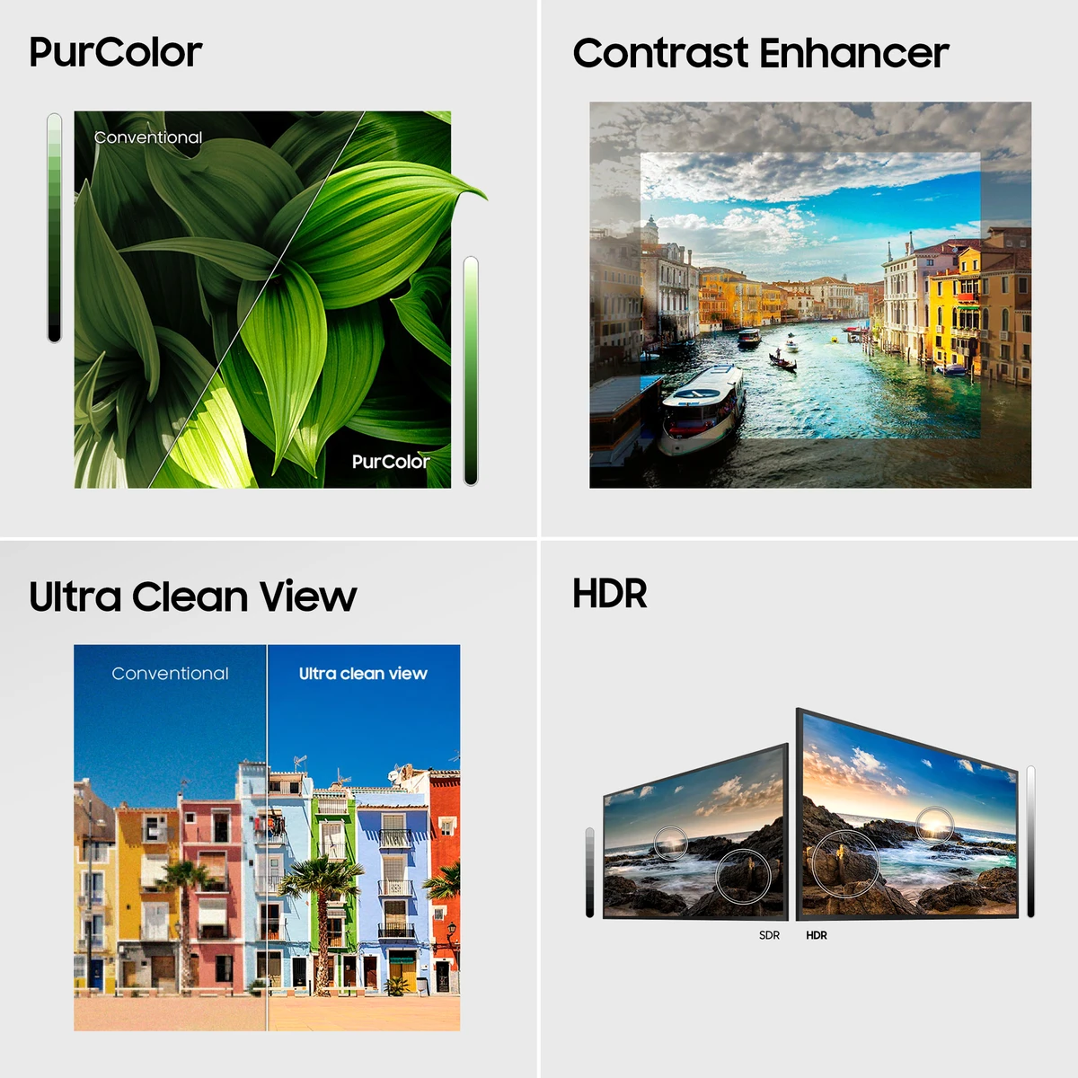 Samsung 80 cm (32 Inch) HD Ready LED Smart Tizen TV with Bezel-Free Design | PurColor | Hyper Real Picture Engine | Triple Protection | SmartThings App Support | TV Key | Connect Share(HDD) | ConnectShare (USB 2.0) (UA32T4380AKXXL) - Slide 4