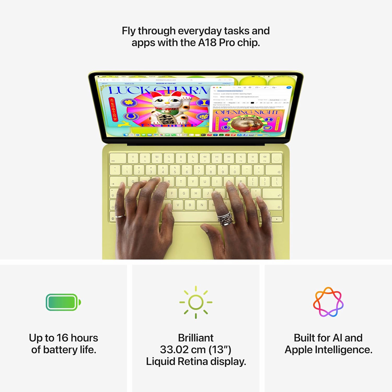 Apple Macbook Neo A18 Pro(2026) A18 Pro - (8 GB/256 GB SSD/Tahoe) MHFH4HN/A (13 inch, Blush, 1.23 kg) - Slide 5