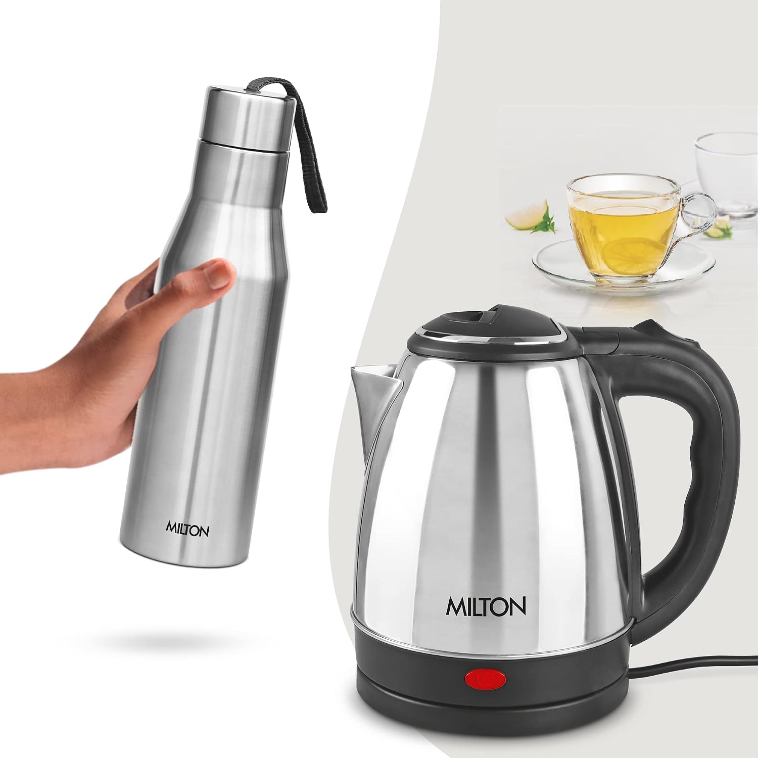 MILTON GO ELE KETTLE 1200+SUPER 750 Beverage Maker (1.2 L, Silver) - Slide 2