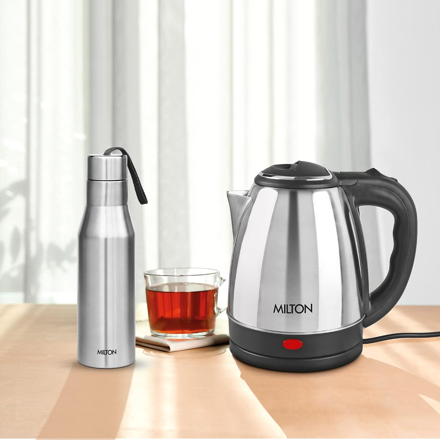 MILTON GO ELE KETTLE 1200+SUPER 750 Beverage Maker (1.2 L, Silver) - Slide 5